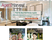 Tablet Screenshot of agentharvest.com